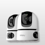 Imou Dual-Lens 2K+2K Indoor Security Camera, House Security Camera 360°Full Coverage, Pet Baby Camera with APP, Color Night Vision, Human/Pet/Sound/Motion Detection, Siren Spotlight, 2.4/5GHz Wifi