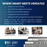 D-Link Gigabit Ethernet Optical Transceiver Multimode 1000BASE-SX SFP module 28-Port Gigabit w/PoE (193W) DGS-1210-28P