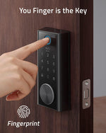 eufy security S230 Smart Lock Touch & Wi-Fi, Fingerprint Scanner, Keyless Entry Door Lock, Smart Wi-Fi Lock, Bluetooth Electronic Deadbolt, Touchscreen Keypad, BHMA Certified, IP65 Weatherproofing