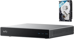eufy Security Network Video Recorder S4 CCTV Camera Systems, 8–16 Channels, AI-Powered Video Finder, Pre-Installed 2TB Hard Drive Up to 16TB, 24/7 Recording, Only Works with eufy PoE Cams and Devices