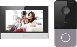 HIKVISION DS-KIS603-P hikvision Video Intercom Villa Door Station Bundle, 7-inch colorful touch screen with resolution 1024 × 600, Supports wireless network, Standard PoE