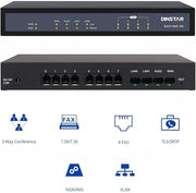 Dinstar DAG1000-8S FXS Analog VoIP Gateway Versatile Simple Operation