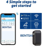 BENTSAI B10 Mini Handheld Printer Portable Printer Mini Inkjet Printer Wirless WiFi Printer with iOS/Android APP for DIY Printing Tshirt Printing QR Code Date Picture Printing (Yellow)