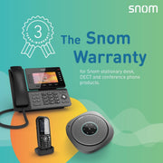 Snom D785 Professional SIP IP Phone, 4.3-Inch Colour Display, 12 SIP Accounts, Gigabit Ethernet, Bluetooth, PoE
