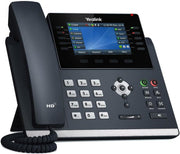 Yealink T46U IP Phone, 16 VoIP Accounts. 4.3-Inch Color Display. Dual USB 2.0, Dual-Port Gigabit Ethernet, 802.3af PoE, Power Adapter Not Included (SIP-T46U)