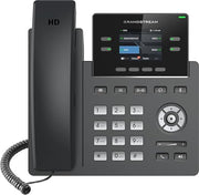 Grandstream GRP2612W 4-Line Wi-Fi IP Phone, PoE, Colour Display, HD Voice, Black