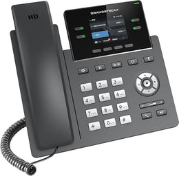Grandstream GRP2612W 4-Line Wi-Fi IP Phone, PoE, Colour Display, HD Voice, Black