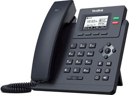 Yealink SIP-T31P Entry-level IP Power over Ethernet Corded Phone with 2 Lines, HD Voice and 2.3 Inch Graphical LCD Display with Backlight (132 x 64 Pixel) - Black