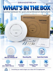 Grandstream GWN7664E | AX6000 Wi-Fi 6 Access Point | Power Adapter Not Included