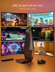 Lepro STV1 AI Smart TV Backlight with Ultrawide Camera for 55-65 Inch TVs, 3.6M,LightIMS Instant Sync, True-to-Screen Colour, LED Lights for TV Gaming Home Cinema, Works with Alexa, 2.4GHz WiFi