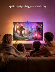 Lepro STV1 AI Smart TV Backlight with Ultrawide Camera for 55-65 Inch TVs, 3.6M,LightIMS Instant Sync, True-to-Screen Colour, LED Lights for TV Gaming Home Cinema, Works with Alexa, 2.4GHz WiFi